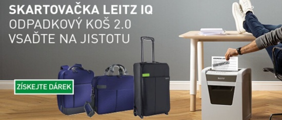 Skartovací stroje Leitz IQ s dárkem