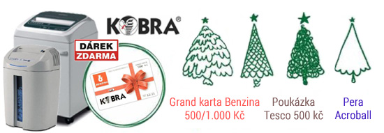 Hodnotné dárky ke skartovačkám Kobra