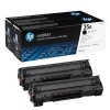 Toner HP CB435AD pro HP LJ 1005/ P1006, černý, 2x1.500 stran