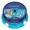 CD-R 80 Verbatim 52x, spindl, printable, balení 25 ks