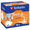 DVD-R Verbatim 4,7 GB, 16x, jewel box, printable, 10 ks