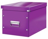 Krabice Leitz Click-N-Store WOW, tvercov L, purpurov