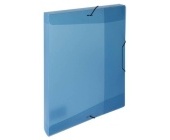 Krabice na spisy OPALINE, tklop s gumou, svtl modr