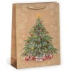 Dárková taška Natur vánoční 23,3 x 31,3 x 11 cm