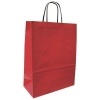 Papírová taška 19 x 8 x 21 cm, kroucené ucho, červená