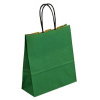 Papírová taška 19 x 8 x 21 cm, kroucené ucho, zelená