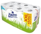 Toaletn papr Linteo Classic, dvouvrstv, celulza, 16 ks